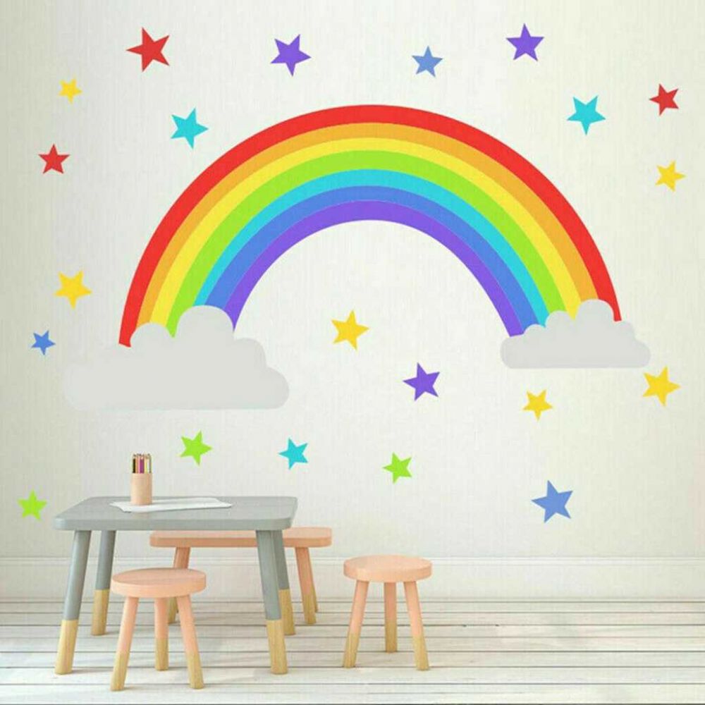 Cocuk Odasi Bebek Odasi Duvar Sticker Etiket Dekor Gokkusagi Carsidan Com